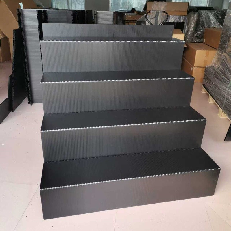 4-tier Corrugated Plastic Flower Stand factory